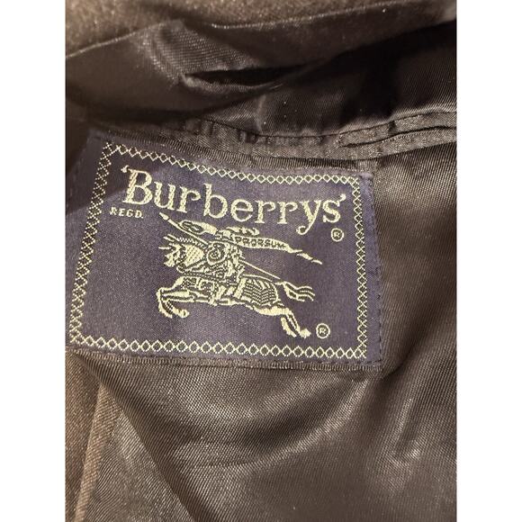VTG BURBERRY LONDON Mens Size 38 Classic Blazer Gray 100% Wool Union Tag USA - Picture 10 of 15